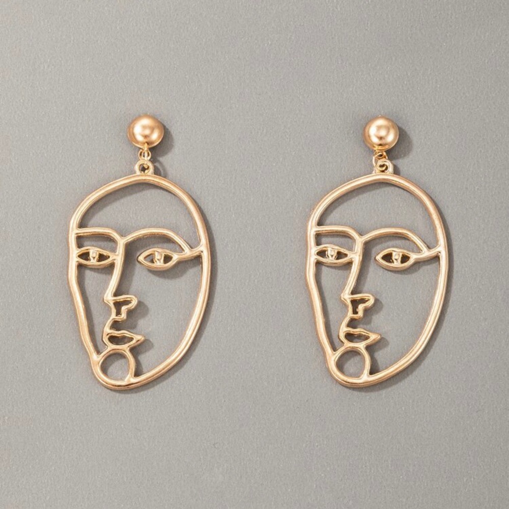 3/$30 ๐ Abstract Face Earrings - Picture 3 of 3